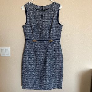 Blue midi dress